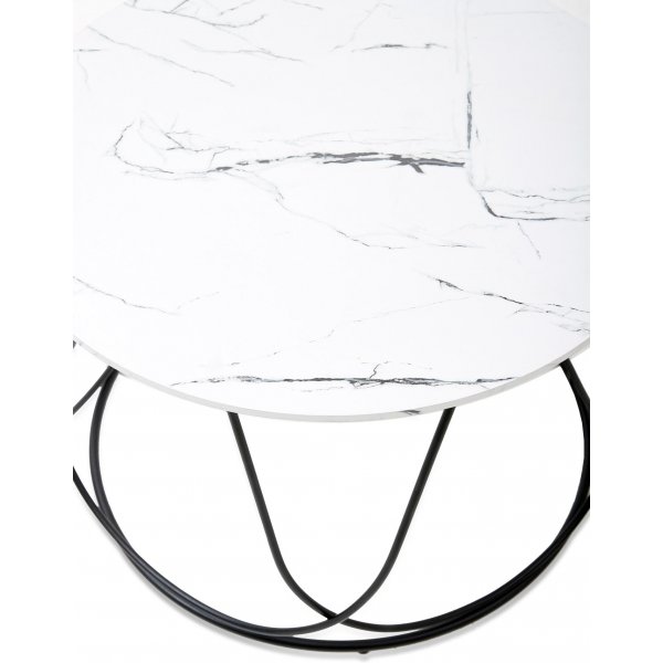 Bobby Couchtisch Ø60 cm - Weiß