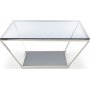 Couchtisch Puerto 100 x 100 cm - Rauchglas