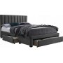 Amaze Bettgestell mit Stauraum 160x200 cm - Grauer Samt