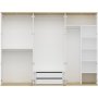 Lyn Kleiderschrank 270 x 52 x 206 cm - Weiß