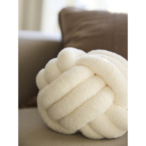 Kugel-Dekokissen D22 cm - Offwhite