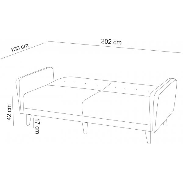 Schlafsofa Aria - 205 cm