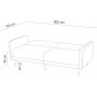 Schlafsofa Aria - 205 cm