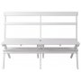 Knohult Outdoor-Sofa | Gartenbank - Weiß + Textilreinigung für Möbel