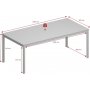 Soma Esstisch 200 x 98 cm - Schwarz/espresso