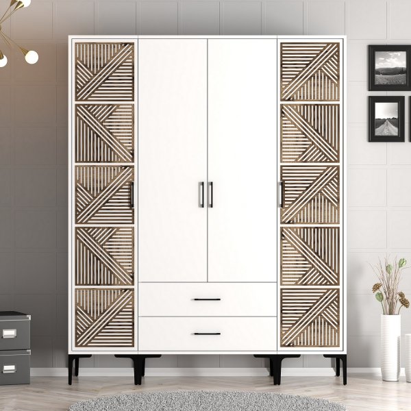 Kumsal Kleiderschrank 11 Weiß