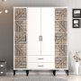 Kumsal Kleiderschrank 11 Weiß