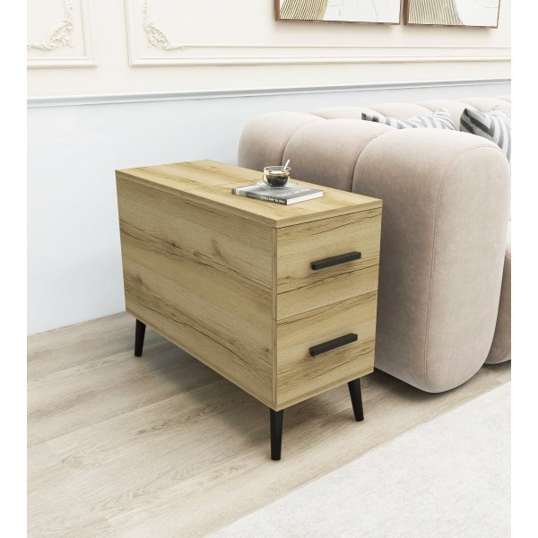 Island-Beistelltisch - Beige