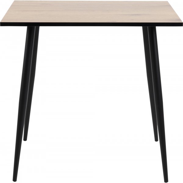 Wilma Esstisch 80 cm - Eiche/schwarz