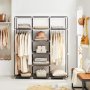 Kleiderschrank Katerina 150 x 175 cm - Schwarz