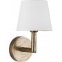 Columbus Wandleuchte - Rustikales Messing - 22 cm