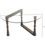Yuvarlak Couchtisch Ø80 cm - Nussbaum