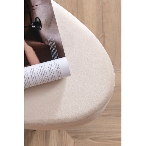 Rino Pouf - Beige Samt