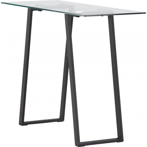 Horten Relieftisch 100 x 40 cm - Schwarz/Transparent