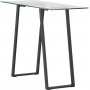 Horten Relieftisch 100 x 40 cm - Schwarz/Transparent