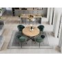 Mercy Esstisch 120-160 x 120 cm - Eiche/Schwarz
