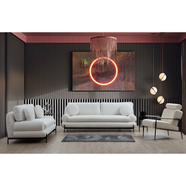 Livorno 3-Sitzer-Sofa - Weiß