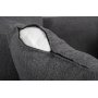 Brandy Lounge 4-Sitzer-Sofa XL - Dunkelgrauer Stoff