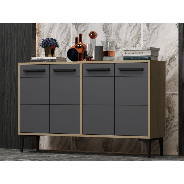 Stria Sideboard - Saphireiche/Anthrazit