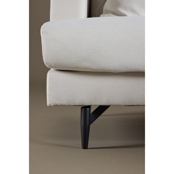 Sofia 3-Sitzer-Sofa - Beigefarbenes Leinen