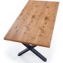 Xavier Esstisch 160-250 x 90 cm - Eiche/Schwarz