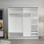 Kapusta Kleiderschrank 220x52x210 cm - Weiß