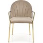Cadeira Esszimmerstuhl 500 - Beige/Schwarz