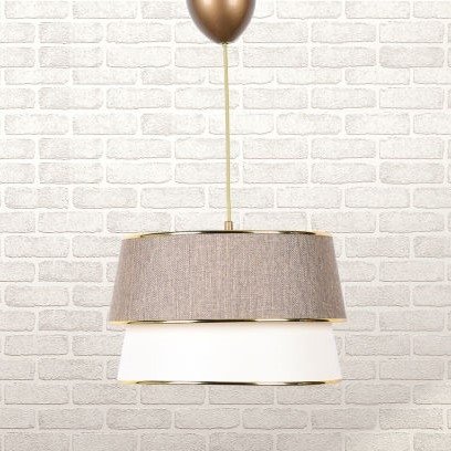 Retro-Deckenlampe mit goldenen Details