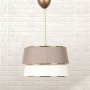Retro-Deckenlampe mit goldenen Details