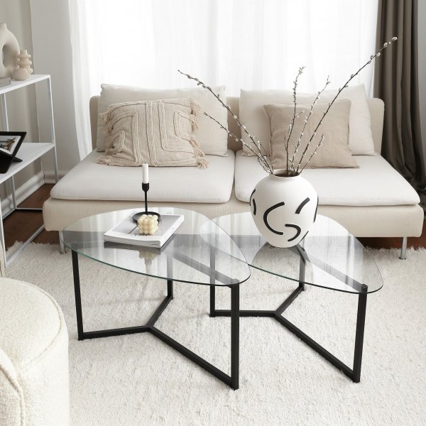 Bellisimo Beistelltisch / Couchtisch aus Glas