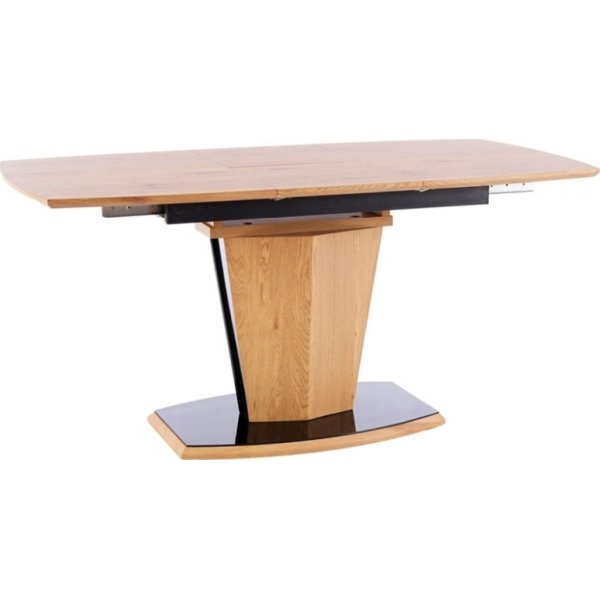 Houston Esstisch 120-160 cm - Eiche/schwarz
