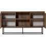 Zela Sideboard - Nussbaum/schwarz