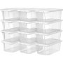Leander Aufbewahrungsbox 35x20 cm 12er-Pack - Transparent
