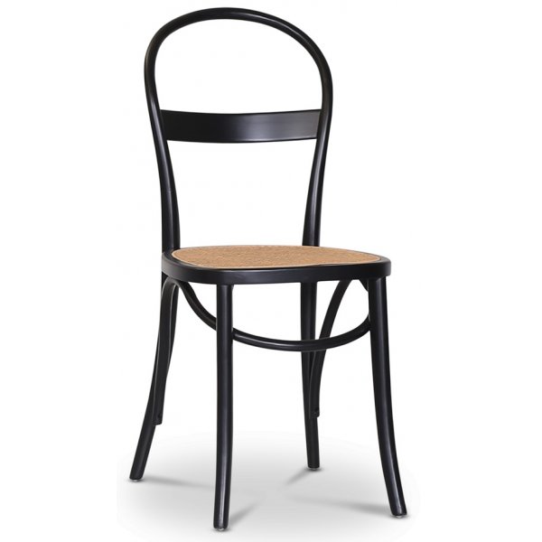 Lebensmittelgruppe Skagen; Esstisch 160/210x90 cm - Eiche weiß/braun geölt mit 6 Danderyd No.16 Stühlen Schwarz