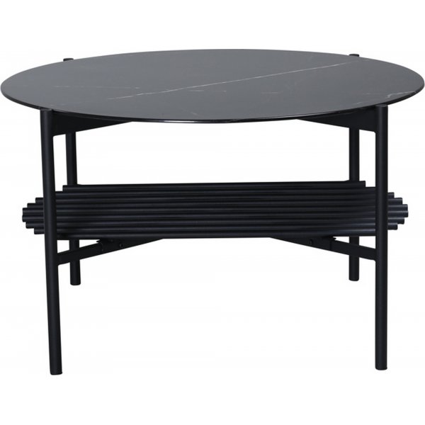 Adel Couchtisch 80 cm - Schwarzer Marmor