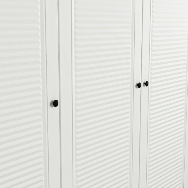 Larett Kleiderschrank 90 cm - Weiß