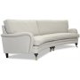 Howard 4-Sitzer-geschwungenes Sofa 295 cm - Hellbeige