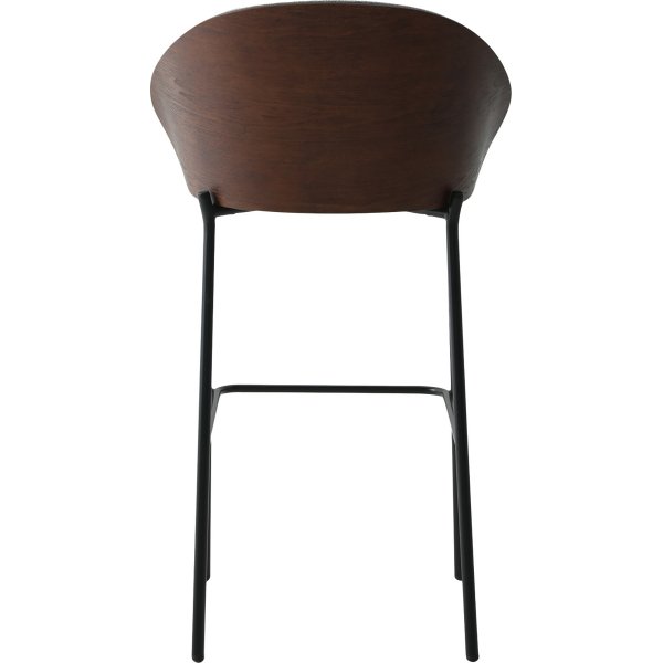Canelas Barhocker Hellgrau/Dunkelbraun