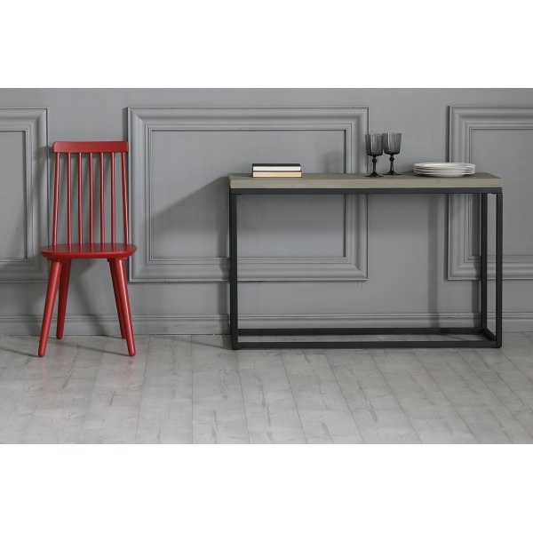 Roter Steckstuhl RAL3003