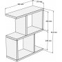 Zet Beistelltisch 45 x 17 cm - Travertin