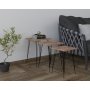 Mali Tisch 32/36/40 x 32/36/40 cm - Schwarz/Kiefer