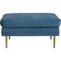 Savanna Hocker - Blauer Samt