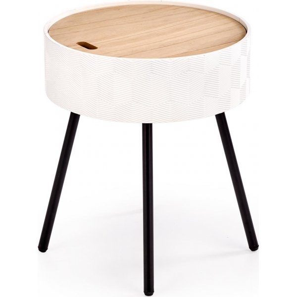 Theosophie Couchtisch Ø38 cm - Weiß
