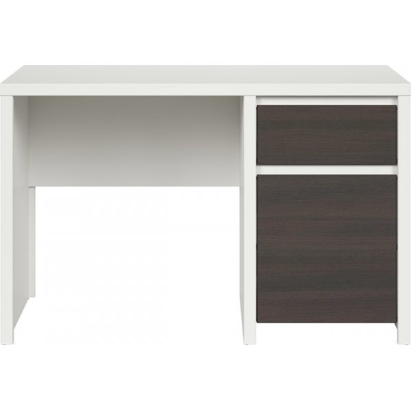 Kaspischer Schreibtisch 120 x 65 cm - Weiß/Wenge