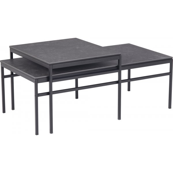 Exeter Wetttisch 55x50 | 100 x 50 cm - Schwarz