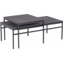 Exeter Wetttisch 55x50 | 100 x 50 cm - Schwarz