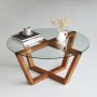 Lotus Couchtisch Ø75 cm - Holz