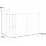 Oluf Schreibtisch 122x57 cm - Eiche/anthrazit