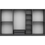 Cikani Kleiderschrank 315x52x210 cm, Variante A - Anthrazit