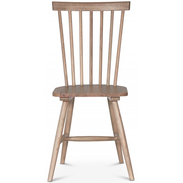 Karl Rohrgeflechtstuhl, weiß geöltes Holz